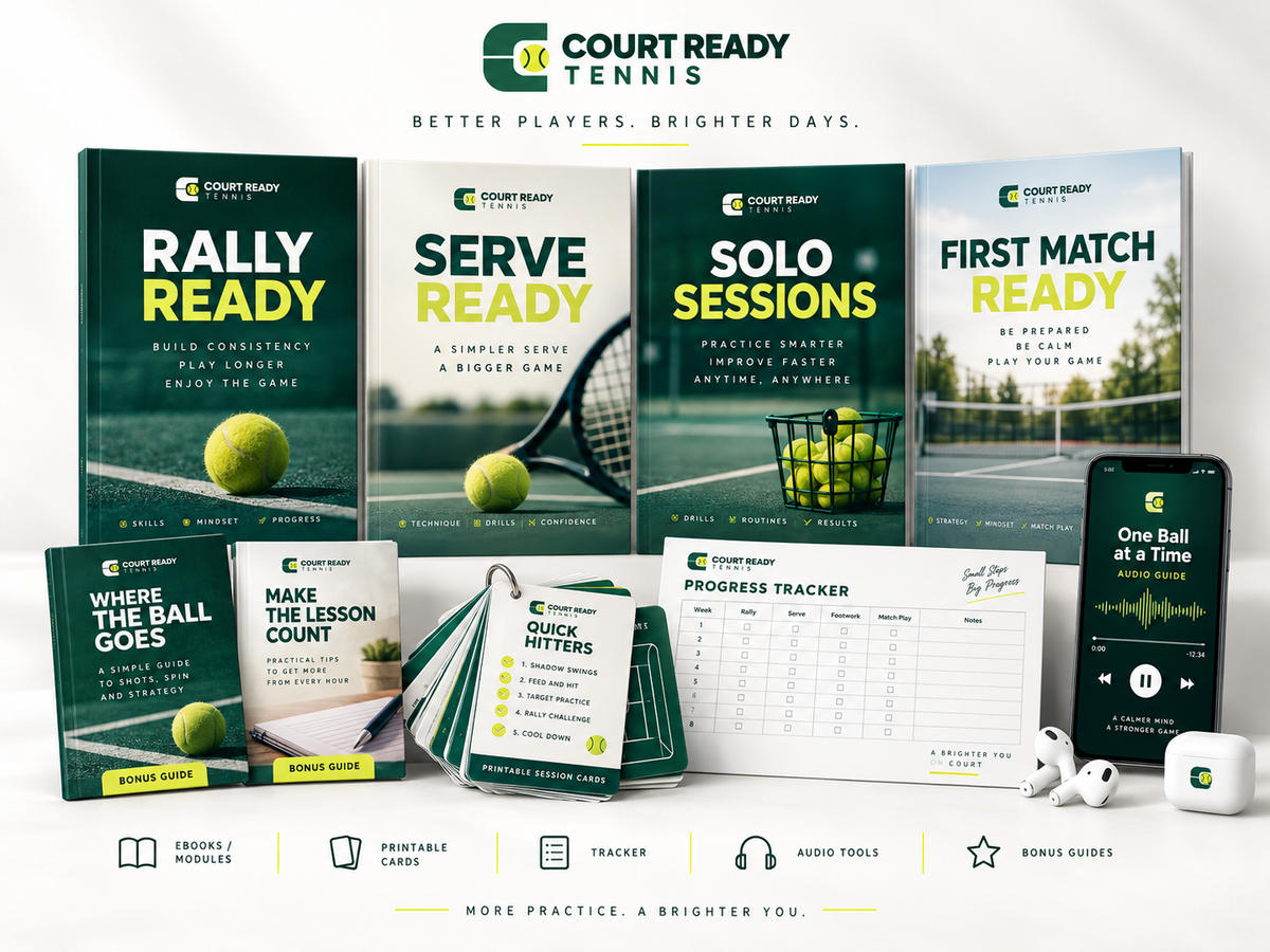 The complete practice system for adult tennis player